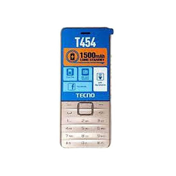 Brand New Tecno T454 Dual Sim 2.8" Big Screen, Camera Flash Light - Gold