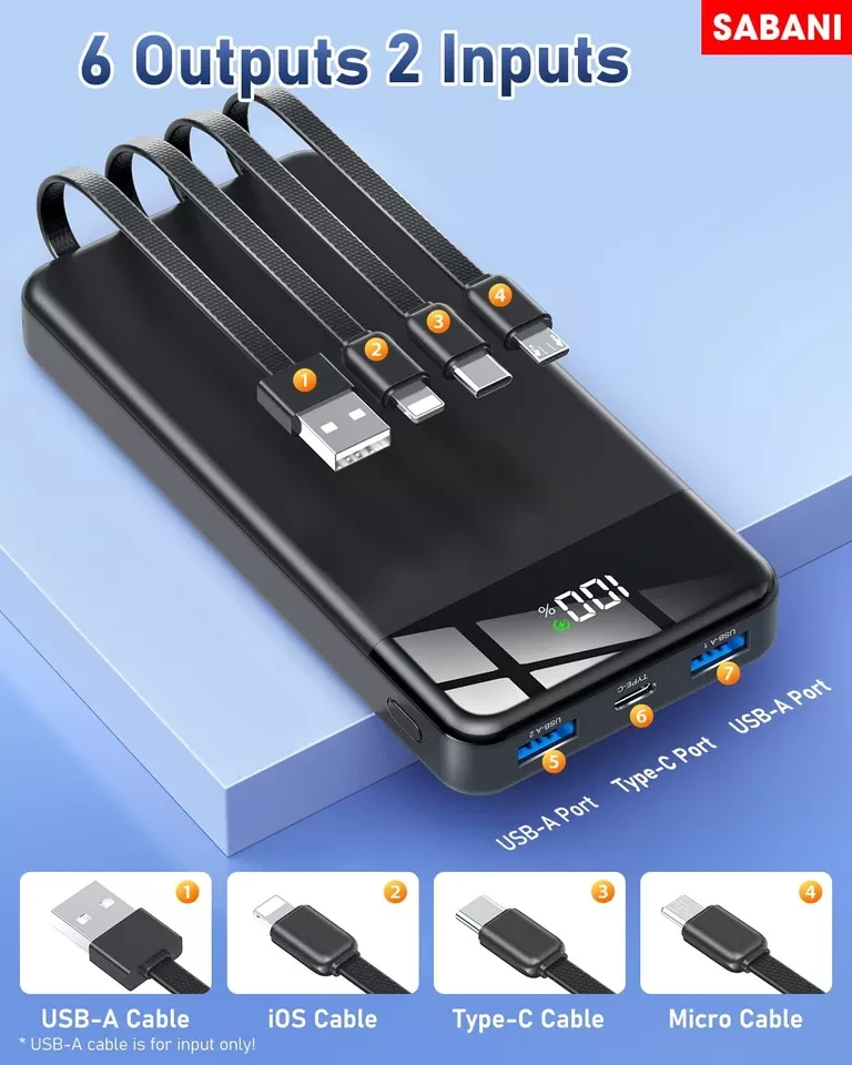 SABANI Portable Charger 35000mAh Power Bank