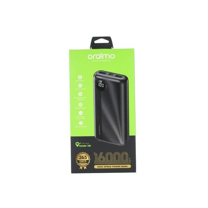 Brand New Oraimo Orai mo OPB-P160D 16000mAh High Speed Power Bank