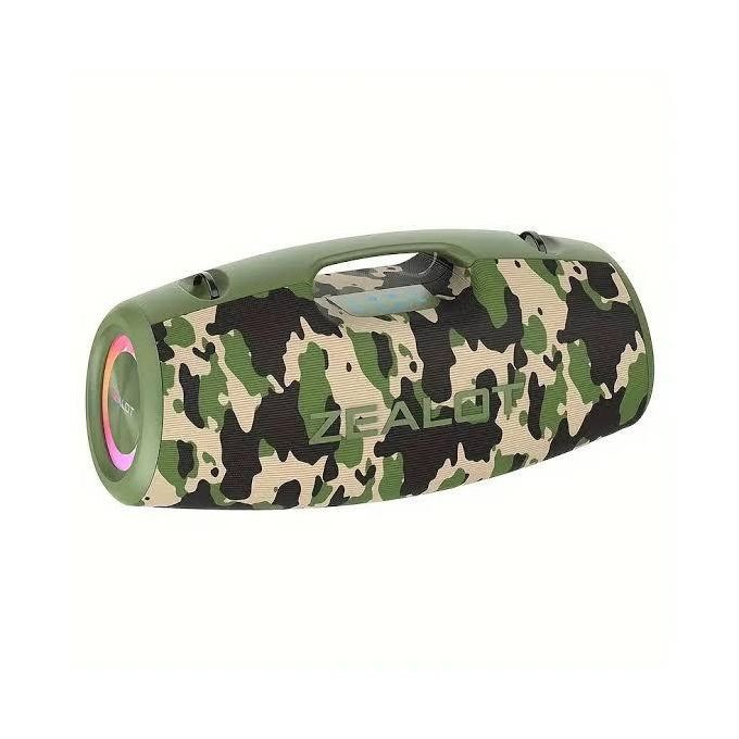 Brand New Zealot 100W Super Bass Bluetooth Speaker With 24000mAh Battery S78 Grey-Green