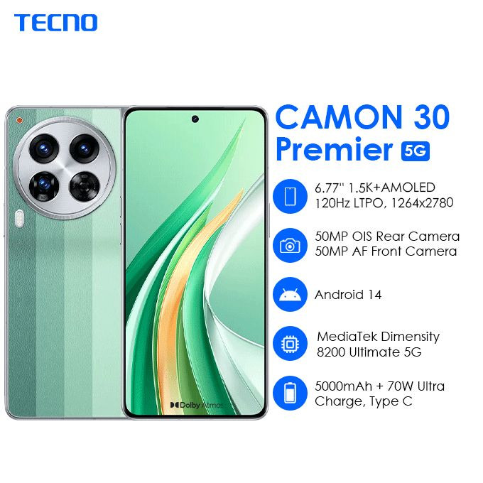 Brand New Tecno Camon 30 Premier 5G CL9 12GB/ 512GB - Loewe