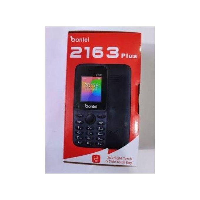 Brand New Bontel 2163 PLUS-1.77" -32MB RAM+32MB ROM- Magic Voice- Fm- Dual SIM-1000mAH- Black