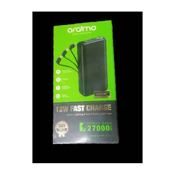 Brand New Oraimo 27000mAh Massive Powerbank 12W