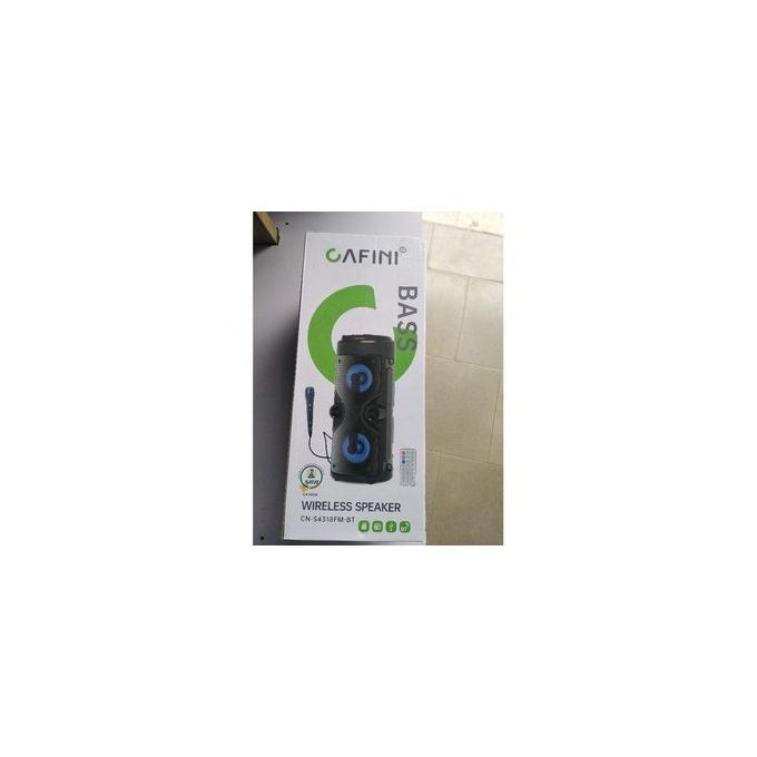 CAFINI SOLID Super Bass BT Wireless Portable speaker RADIO MEMORY CARD USB BLUETOOTH AUX LUZ LED LIGHT REMOTE MIC