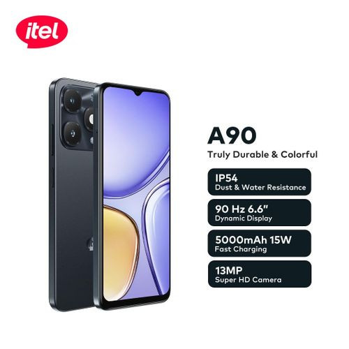 Brand New itel A90 6.6" 90hz Dynamic Display 5000mah Android 128+3gb