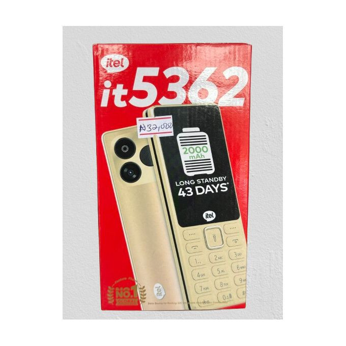 Brand New itel 5362 – 3 SIM Feature Phone, 2000mAh Battery, Wireless FM, Opera Mini, Bluetooth, Rear Camera