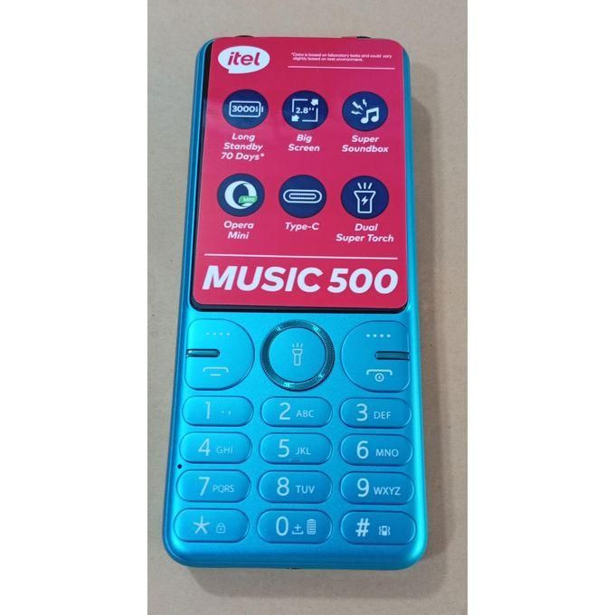 Brand New itel Music 500 With Opera Mini,2.8 Inches,type C With 3000 Capacity,dual SIM _ Black