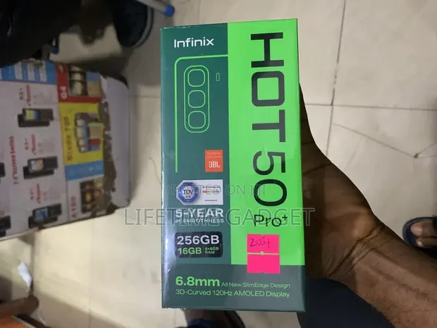 New infinix Hot 50pro+ 256gb